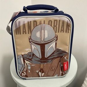 Mandalorian thermos soft sided lunchbox with flex-a-guard liner nwt
